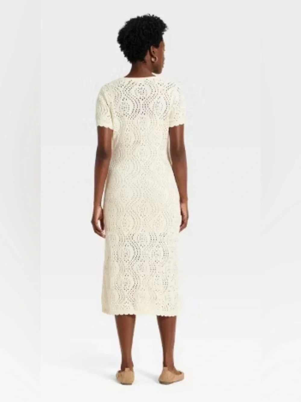 Women’s Cream Crochet Dress